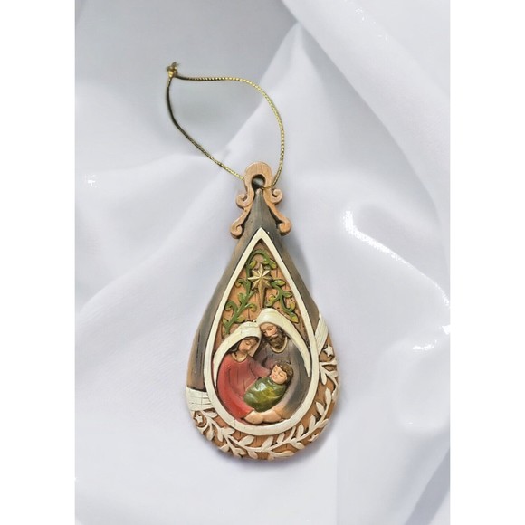 unbranded Other Vintage Teardrop Christmas Ornament Nativity Circa